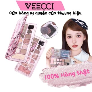 [📦iao hàng nhanh từ Hà Nội]VEECCI Bảng Phấn Mắt 11 Ô Ánh Ngọc Trai Lì Đa Chức Năng Phát Triển Màu Sắc Lâu Dài Dễ Bị Nhòe