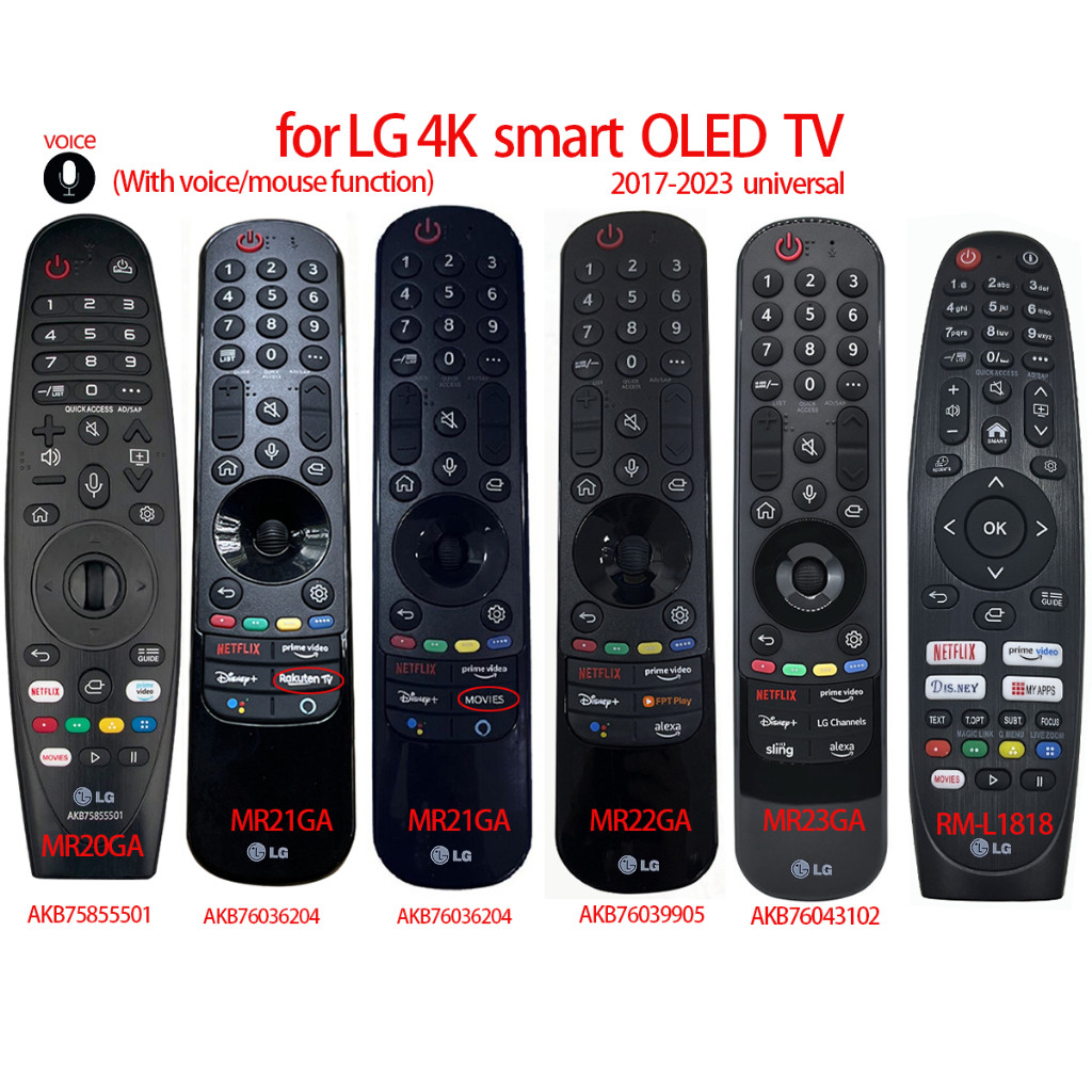 giọng nói / chuột Magic remote điều khiển LG Smart HD 4K TIVI Hàng hãng MR20GA MR21GA MR22GA MR23GA 