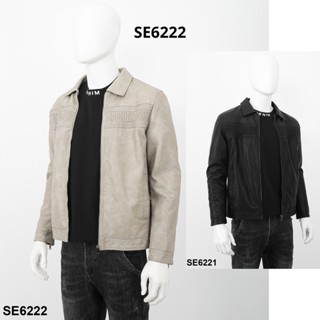 Áo khoác da PU nam chống nước, phong cách biker, chất liệu mềm mại SE6222