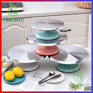 Đế xoay bàn xoay cây cảnh bánh kem trưng bày sản phẩm mặt inox chịu trọng lượng lớn chống trơn trượt nhiều màu sắc