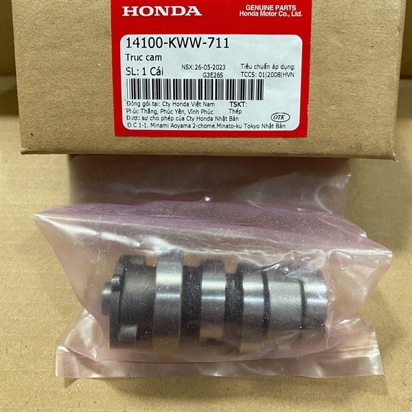 Trục cam xe Wave 110 S, RS 110, RSX 2009 - 2012 (14100KWW711)
