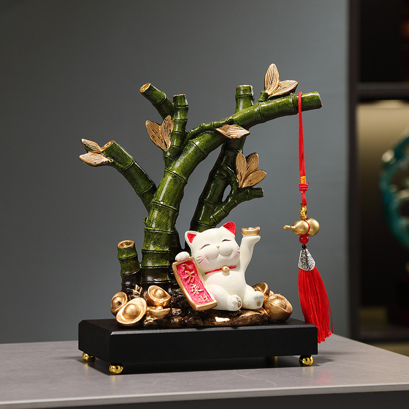 Rising Rising Lucky Cat Trang trí phòng khách Tủ rượu Tủ TV Trang trí cao cấp Văn phòng tân gia khai