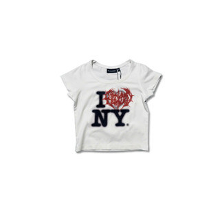 Áo thun ôm tay lỡ Crop Baby tee NY LOVER - BLACKORP - Unisex