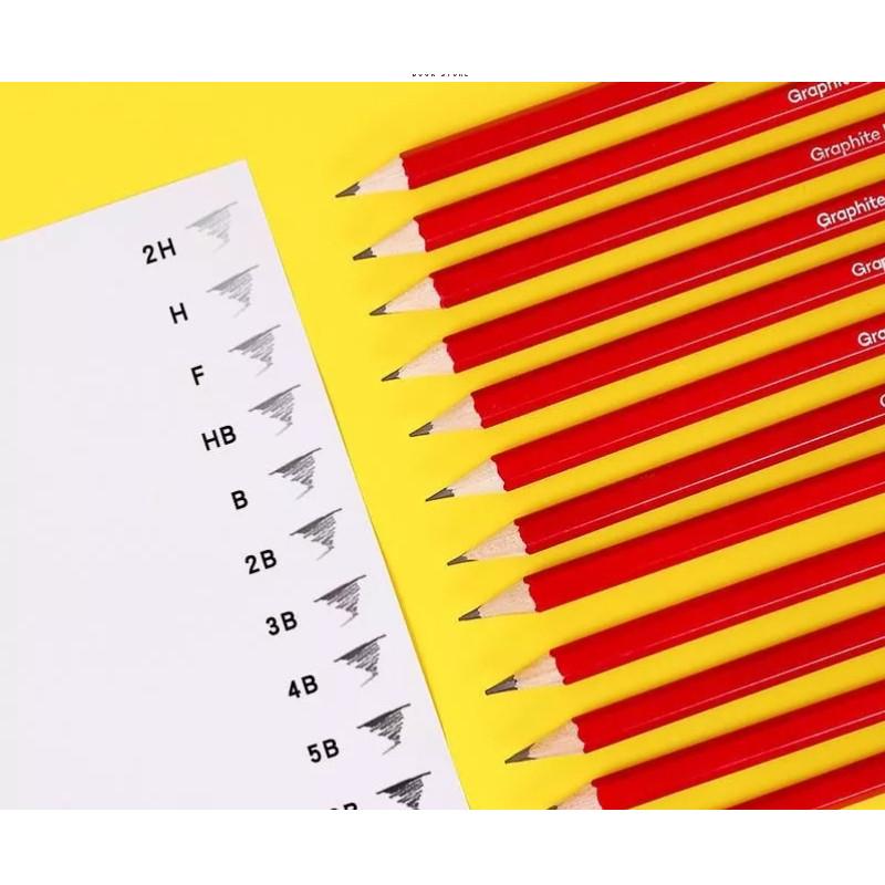 Bộ Bút Chì Cao Cấp Mont Marte - Độ cứng từ 2H-8B - 12 chiếc/hộp - Graphite Pencils Signature 12pc - 