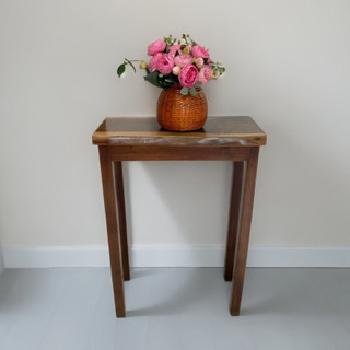 Bàn Console nhỏ gỗ tự nhiên để bình hoa, đặt tượng, trang trí nhà decor - Xưởng Mộc Maido