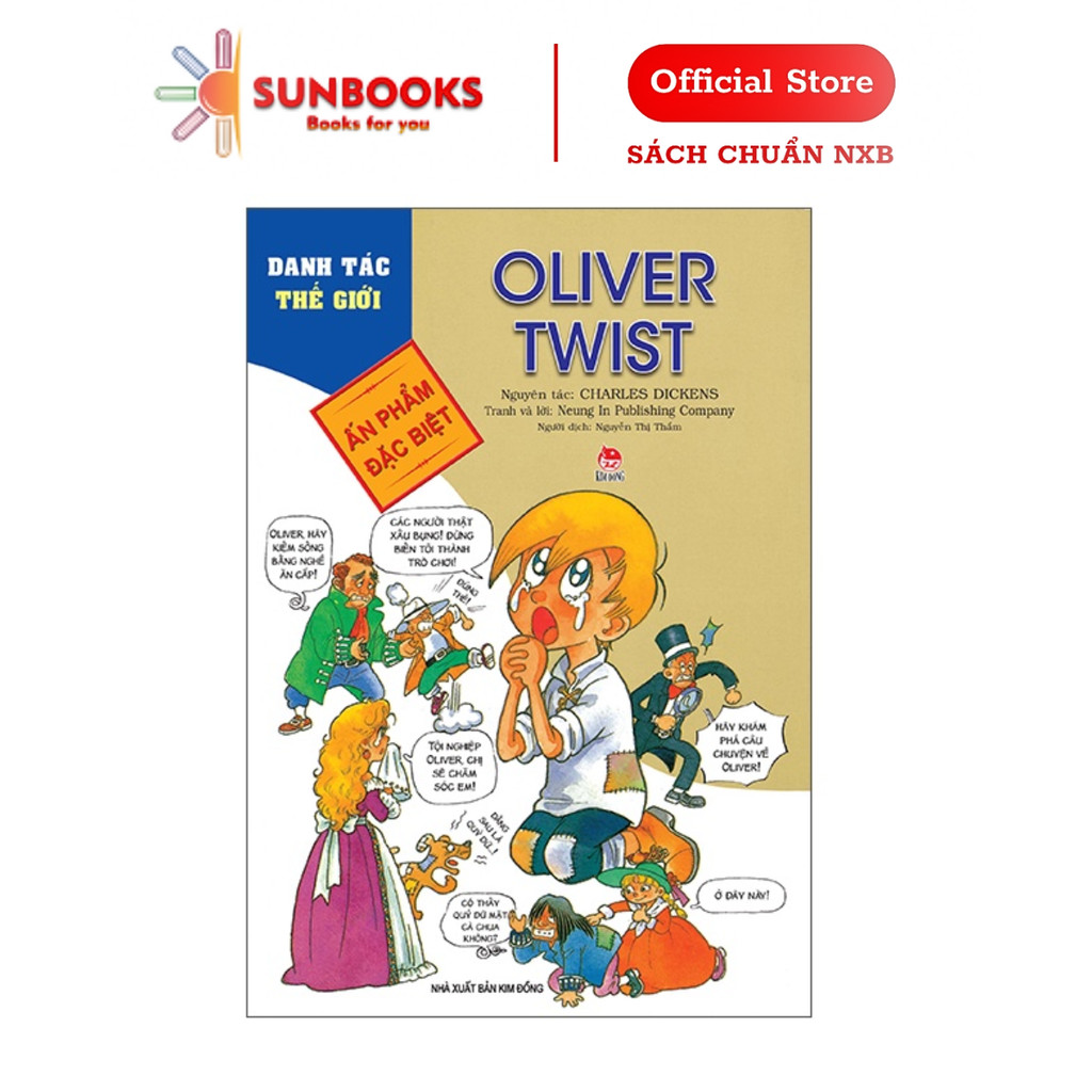 Truyện tranh Danh tác thế giới - Oliver Twist - Tái bản 2022 - Ôlivơ Tuýt -NXB Kim Đồng
