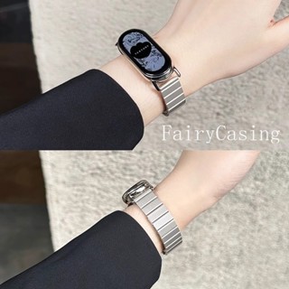 Dây đeo kim loại cho Mi Band 10 9 8 Vòng đeo tay cho Xiaomi Mi Band 7 6 5 4 3 Phụ kiện thay thế bằng thép không gỉ