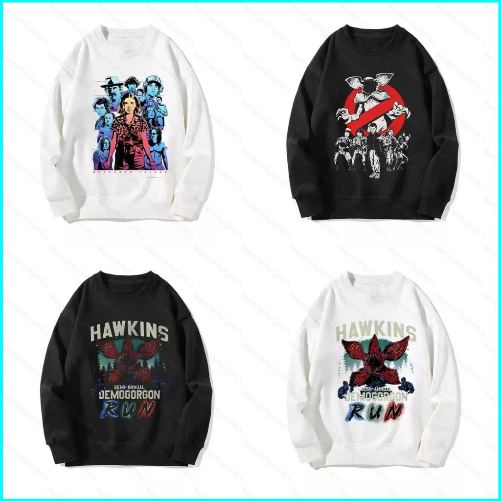 GN Netflix Stranger Things Season 5 Demogorgon Anime Áo Unisex Dài Tay Top NG