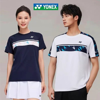 Áo sơ mi cầu lông YONEX, áo sơ mi ngắn tay thể thao khô nhanh cho nam và nữ, áo thi đấu mới