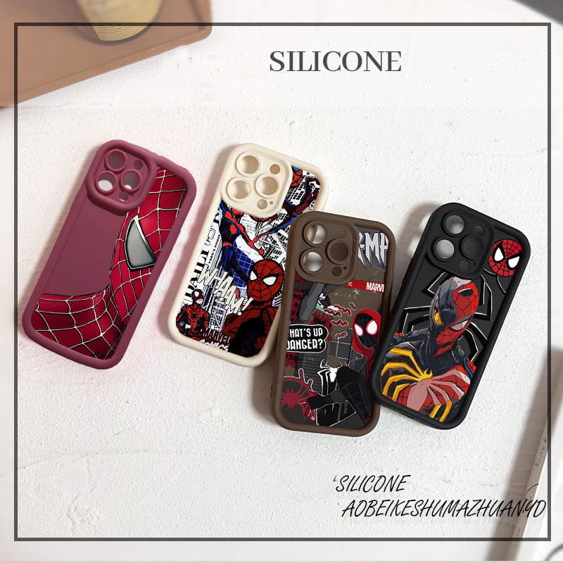 Ốp Điện Thoại Cho Motorola Moto G24 G35 G14 G52 G84 G05 G34 G75 GPlay 2025 G85 G54 Vỏ Marvel Spider 
