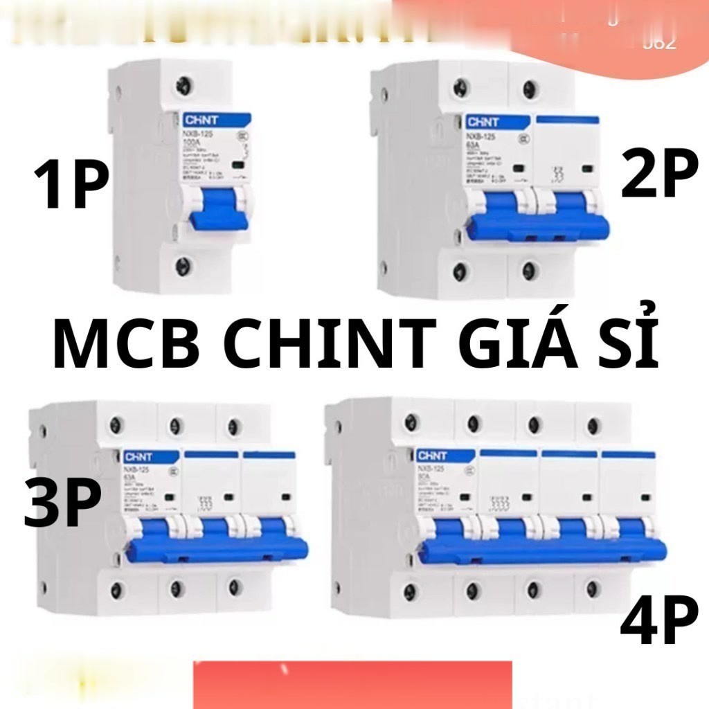Aptomat MCB NXB-63/NXB-40 | 1P/1P+N/2P/3P | 6A-63A | Cầu Dao Tự Động CB Tép