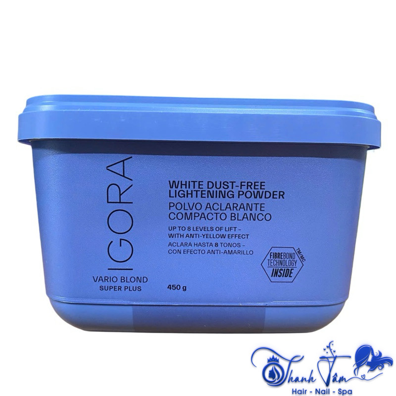 Bột tẩy tóc màu trắng không bụi Igora White Dust-Free Lightening Powder Schwarzkopf 450g - TN