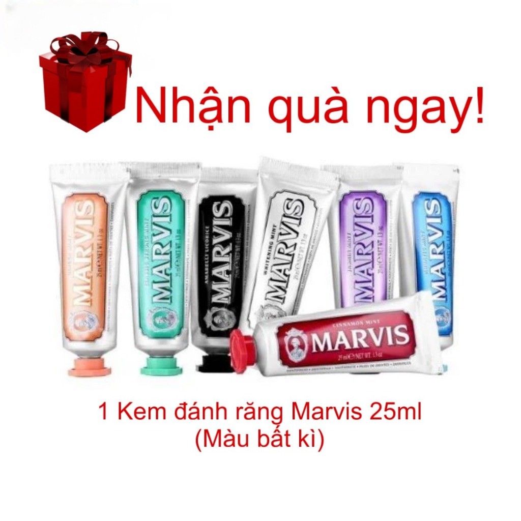 QUÀ TẶNG - Kem đánh răng Marvis 25ml chính hãng Ý - Màu ngẫu nhiên