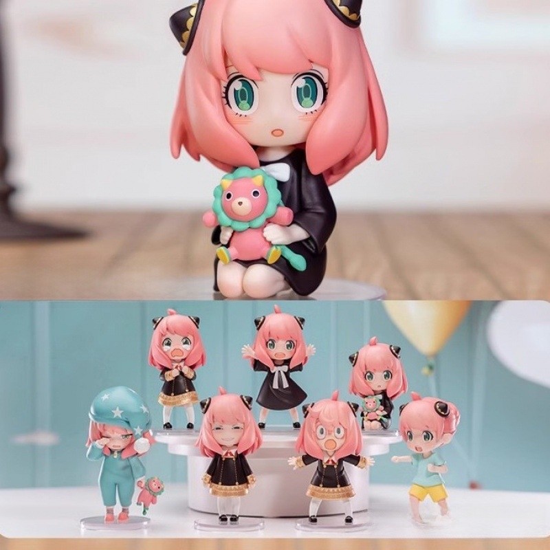 Hộp Bất Ngờ Anya Spy x Family | 6 Kiểu Cơ Bản + 1 Phiên Bản Bí Ẩn | Mô Hình Anime Dễ Thương Trang Tr