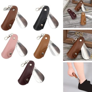Jiating Thép Không Gỉ Nâng Giày Treo Dụ Dỗ Shoehorn Cho Móc Khóa Có Bao Da Lười Hộ Gia Đình Shoehorn Cho Người Cao Tuổi Mgn