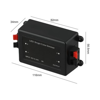 -NEW-12V-24V 8A Wireless RF Remote Controller Dimmer Switch for LED Strip Light