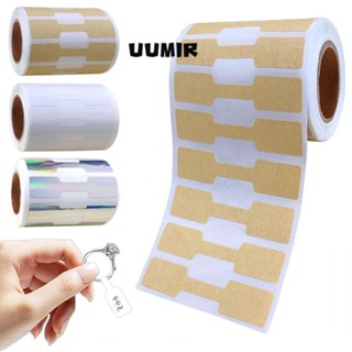  Uumir 500 Chiếc Nhãn Giá Trang Sức Nhiều Màu Trống Vòng Cổ Giá Thẻ Trang Trí Giấy Kraft Quadrate Vòng Tay Hangtags 