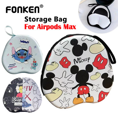 Hộp đựng tai nghe Disney hoạt hình Fonken cho AirPods Max Túi đựng tai nghe thông minh di động