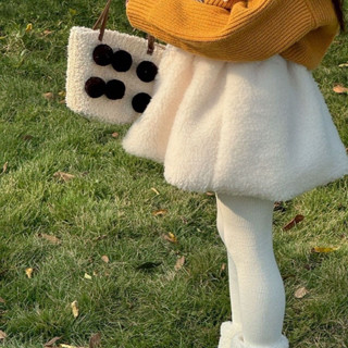  Tiingxuyu Bé Gái Mùa Đông Phong Cách Mới Hàn Quốc Cừu Len Váy Ngắn Nữ Phù Hợp Với Váy Petti Váy Hoa Bud Váy Mùa Đông Váy Giáng Sinh Phong Cách Mới 