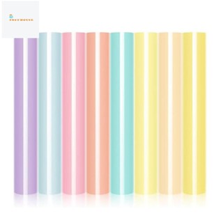 Pastel Iron-on Vinyl Bohemian Heat Transfer Vinyl Set HTV Bundle cho áo thun, trang phục, dễ cắt & cỏ dại