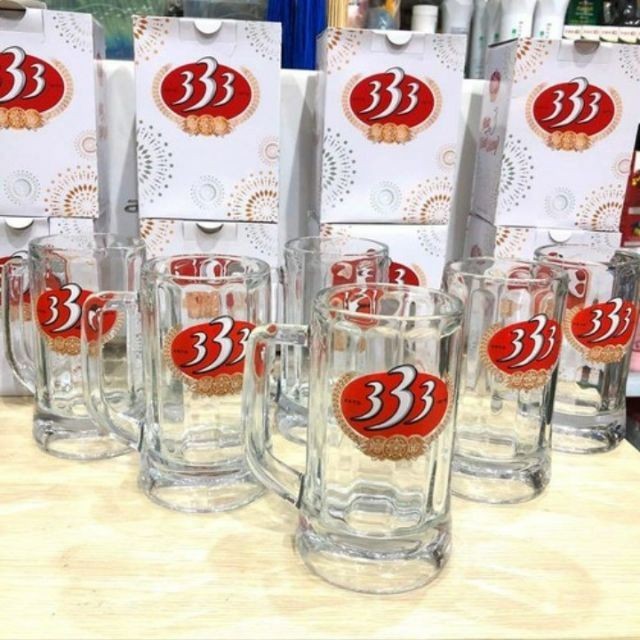Bộ 6 ly thủy tinh uống bia 333