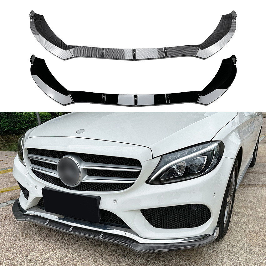 Dành Cho Benz C- Class W205 C180 C200 C260 2015-2018 AMG Môi Trước, Xẻng Trước, Sửa Đổi Ngoại Thất