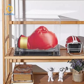 Hộp trưng bày găng tay đấm bốc có đế đựng kỷ vật cho phòng ngủ văn phòng tại nhà