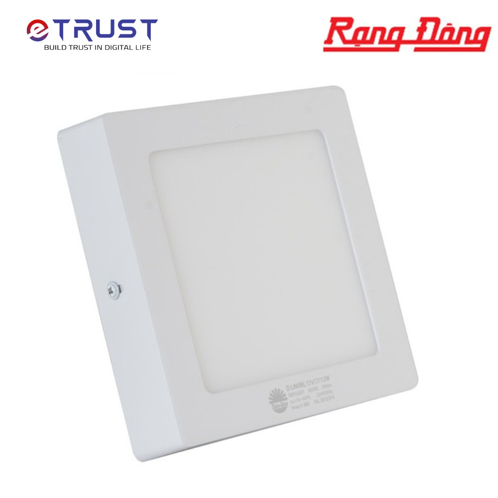 Đèn LED ốp trần 12W Rạng Đông LN08 170x170/12W