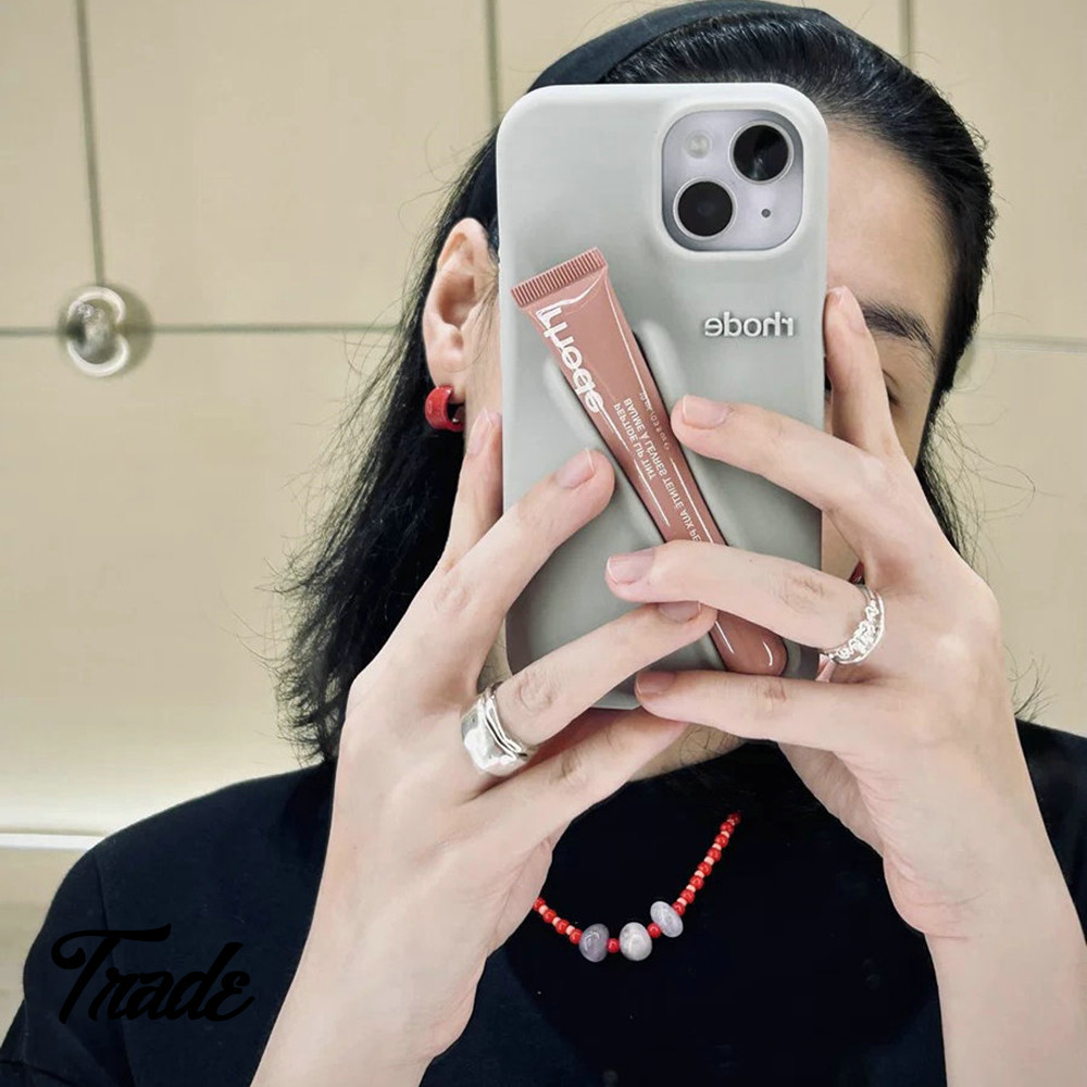 Hot (Có Logo hình thoi) Ốp Son môi dạng Son môi dạng Son dưỡng môi trang điểm Vỏ silicon mềm cho iPh