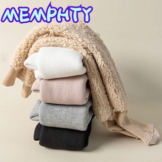 Quần ấm áp MEMPHTY, Quần trẻ em dày mùa đông, Quần legging sọc dọc thời trang cho trẻ mới biết đi
