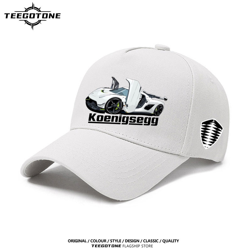 Koenigsegg in logo xe hơi sửa đổi người đam mê mũ văn hóa đi xe đạp ngoài trời mũ bóng chày che nắng