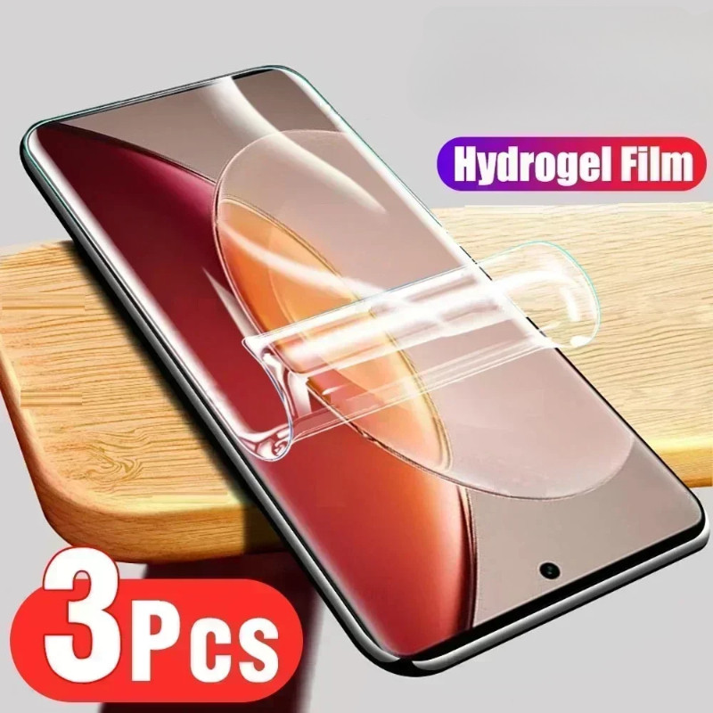 RealmeGT5 GT7 GT7T GT6 GT6T 3 Chiếc Full Cover HD Trong Suốt Mềm Hydrogel Cho Realme GT 7 7T 6T 6 GT