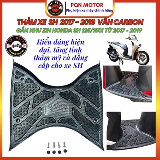 Thảm Để Chân Sh 2017 - 2019, Sh 2012 - 2016, Sh 125/150i Vân Carbon Chính Hãng Aristar