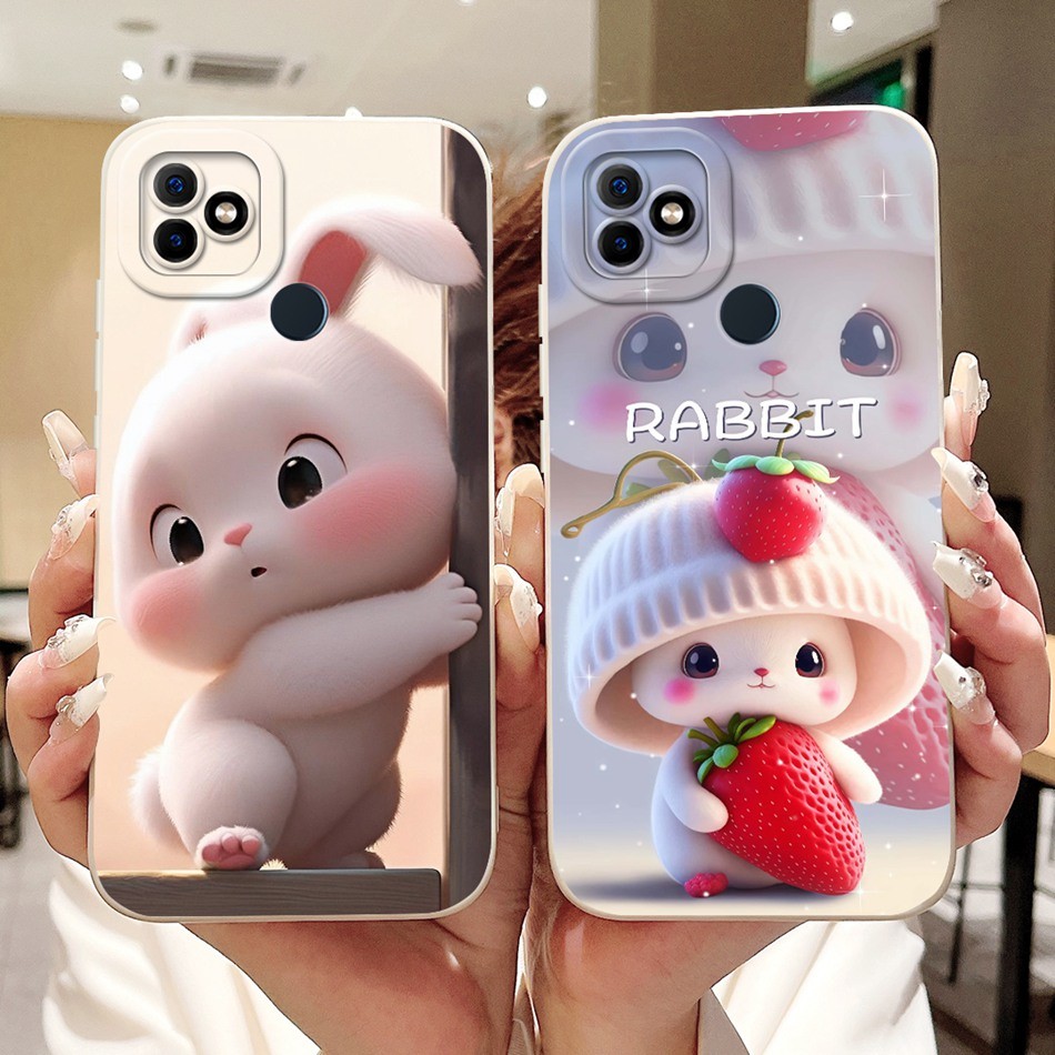 Dành Cho Itel Vision 1 / P36 / Vision 1 Plus / Itel P36 Play L6005 Vỏ Hoạt Hình Mèo Thỏ Dễ Thương Mớ