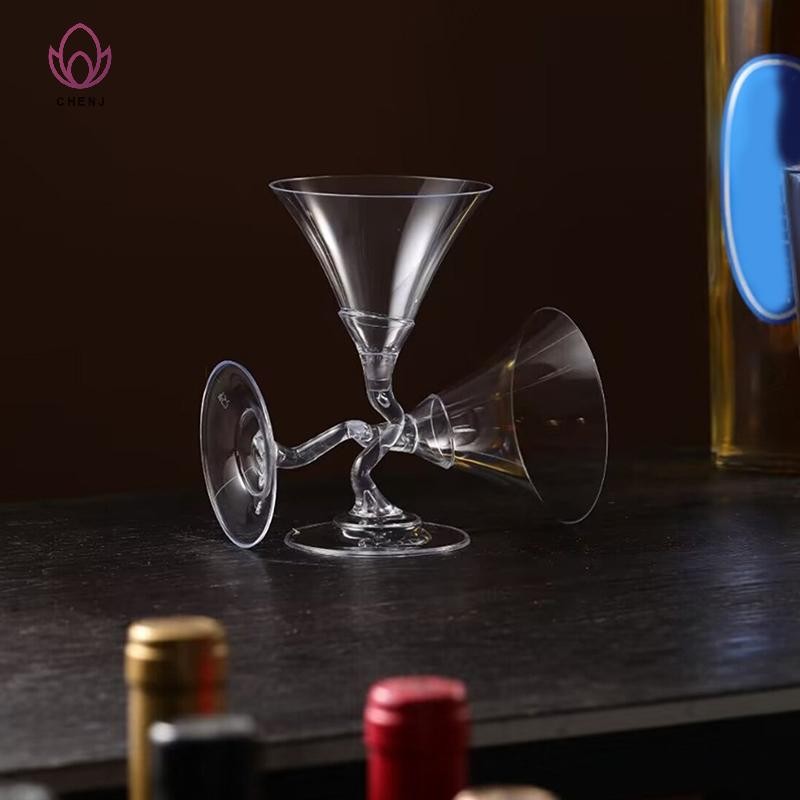 [CENJ] Ly rượu vang bằng nhựa trong suốt có thể tái chế Cốc rượu vang chống vỡ Cốc tái sử dụng dùng 