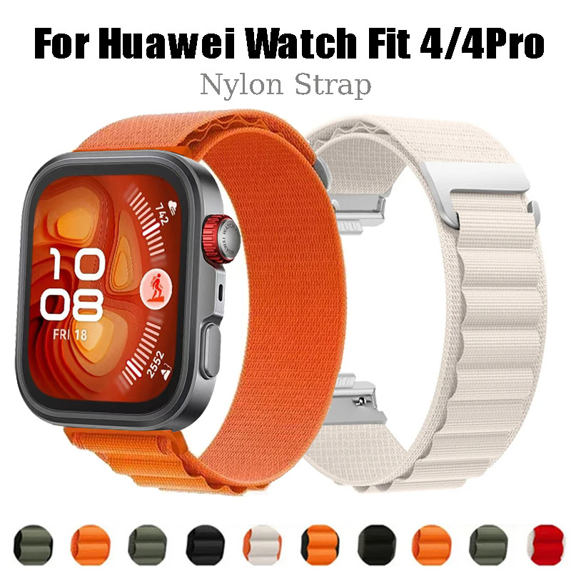 Dây Nylon cho Huawei Watch Fit 4 Sport Alpine Loop Dây đeo cho Huawei Watch Fit 4 Pro Dây đeo thay t