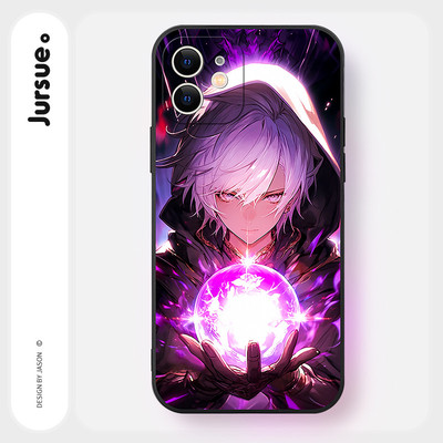 JURSUE Ốp lưng dễ thương đẹp hoạt hình Anime độc lạ ngầu ngộ nghĩnh nam chống sốc chống bẩn mềm cho iPhone 17 16 15 14 13 12 11 PRO MAX SE 2020 X XR XS ip 8 7 Plus kute Z1345Q