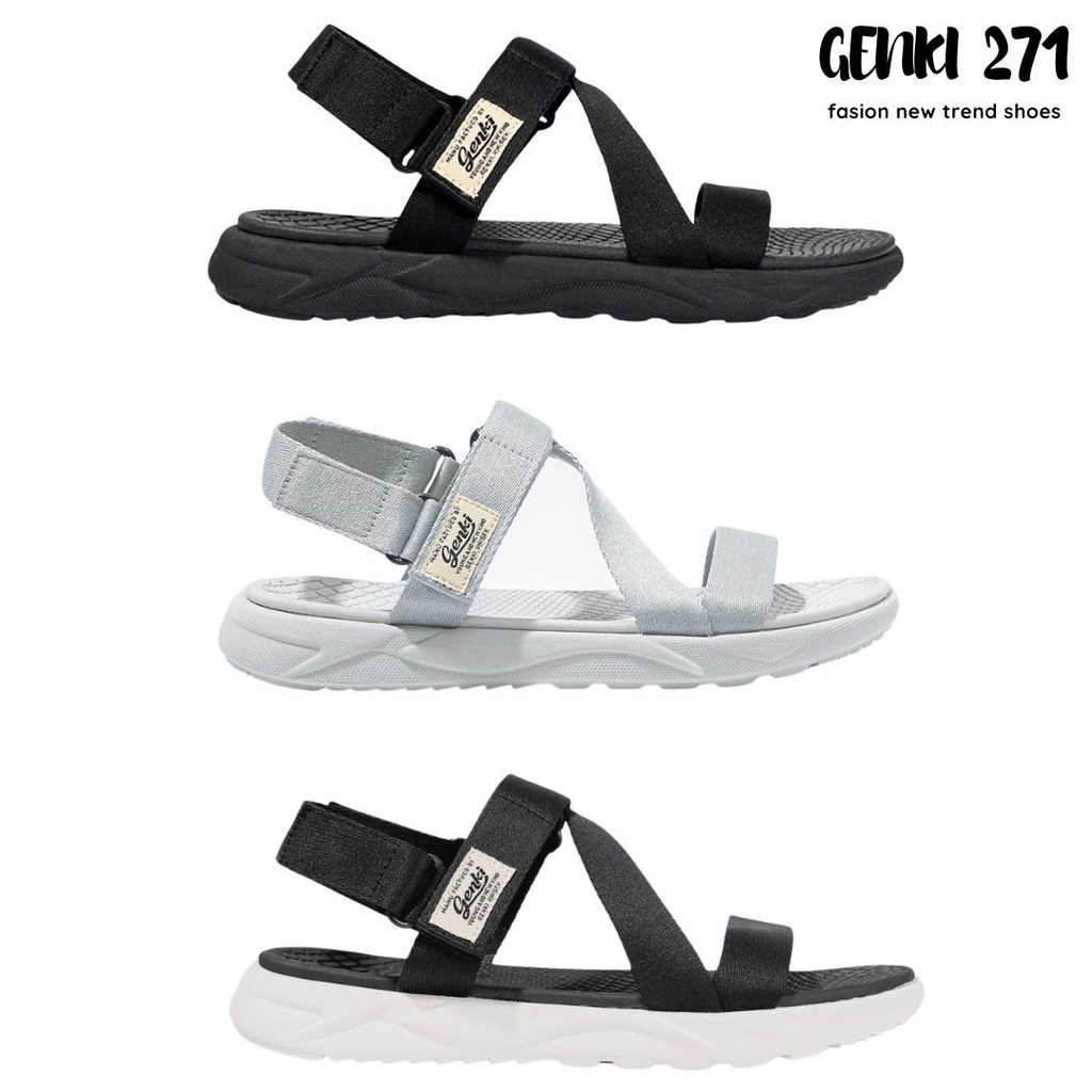 [Chính hãng] Giày Sandals Nam Nữ Unisex genki 271 đế phylon siêu nhẹ,chống lún,chống trơn trượt