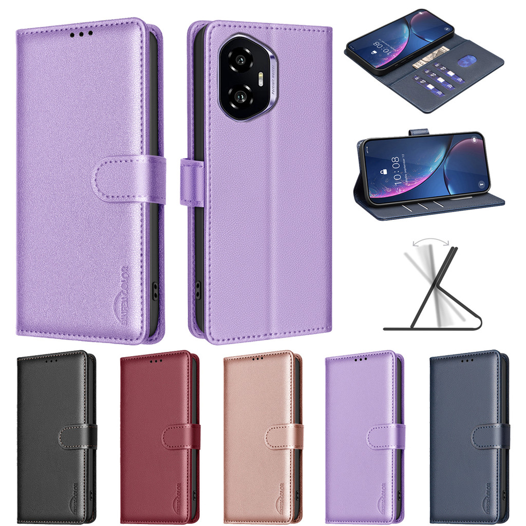 Ốp lưng Huawei Honor 300 Honor 300 Pro Honor 300 Ultra Magic 7 Lite Mới Sang Trọng Ví Lật Nhỏ Lychee