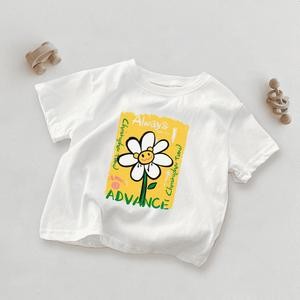 Aó Thun In Hình dễ thương Chất Cotton Thoáng Mát Cho Bé 7031