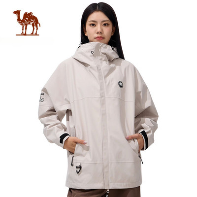 Áo khoác unisex một lớp CAMEL CROWN  Panda áo khoác vỏ cứng chống thấm nước dành cho nam và nữ