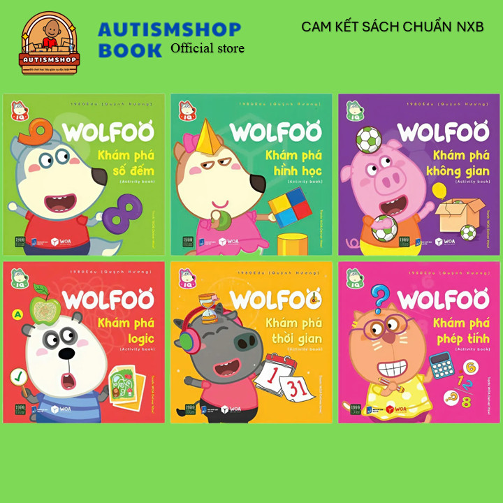 Sách - Combo 6 cuốn Wolfoo khám phá