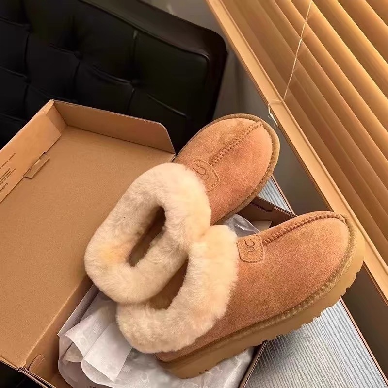 Giày bốt ngắn nữ thời trang Ugg Giày bốt ngắn khí chất ấm áp thường ngày 35-45