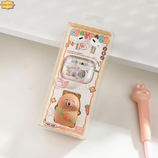 Hàng Ngày Hoạt Hình Dễ Thương Capybara Tai Nghe Không Dây Có Tai Nghe Mặt Dây Chuyền Trang Trí Tai Nghe Tai Nghe Tai Nghe Tai Nghe Tai Nghe Cho IPhone Cho Samsung Mới