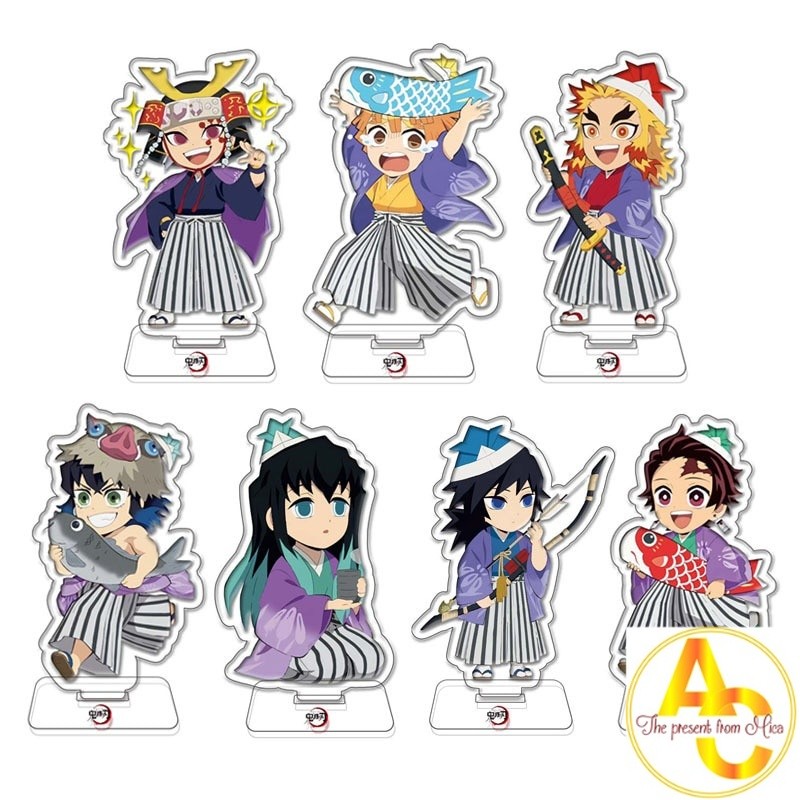 Mô hình Standee Thanh Gươm Diệt Quỷ Kimono Tokitou Muichirou Kanroji Mitsuri Kawaii Anime