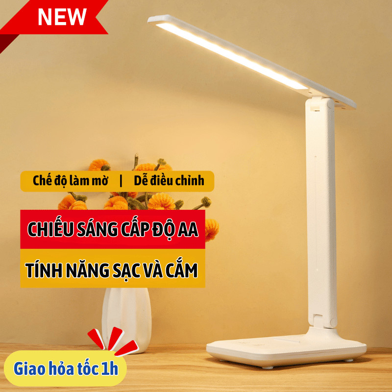 Đèn Học Để Bàn Lily's Decor LED 3 Chế Độ Ánh Sáng, Bảo Vệ Mắt, Phù Hợp Mọi Lứa Tuổi