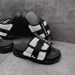 Dép nam nữ Unisex quai ngang dán xé WOLF chữ 2006 đế cao 4cm siêu êm chân bền đẹp