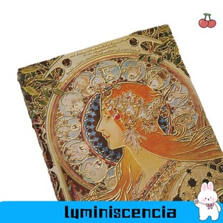 Sổ tay bìa cứng LUMINISCENCIA, Thiết kế cổ điển Notepad cổ điển, Dòng tranh sơn dầu Trang minh họa Nhật ký Sổ tay