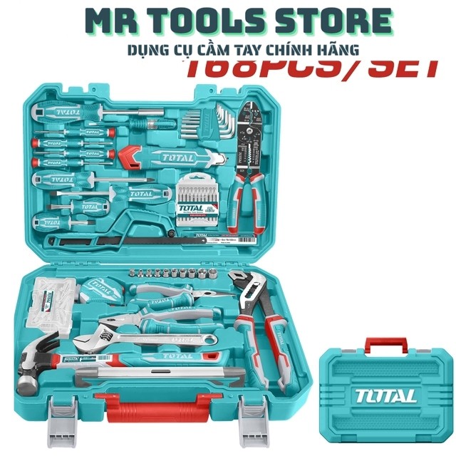 Bộ 168 dụng cụ Total THKTHP21686 phù hợp cho mọi gia đình