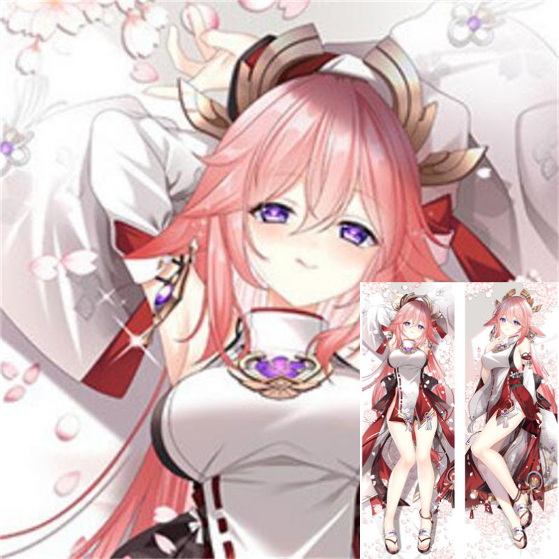 Game Genshin Impact Yae Miko Dakimakura Vỏ Gối Nhật Bản Đệm Gối